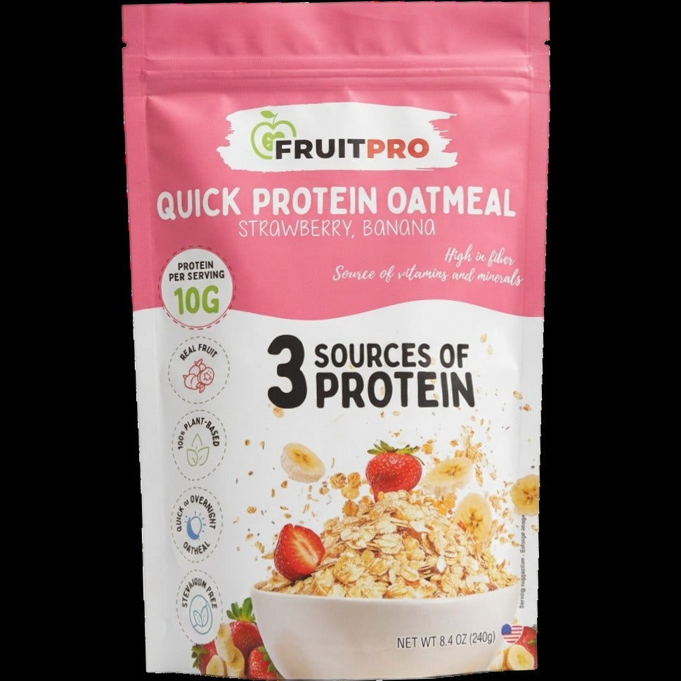 Strawberry Banana Protein Oatmeal