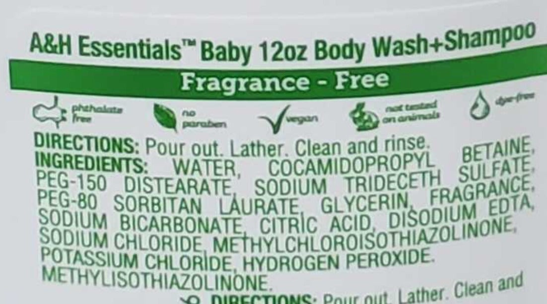 Essentials Baby Body Wash & Shampoo