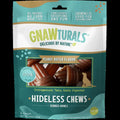Hideless Chews Ribbed Bone Peanut Butter Flavor Dog Treats