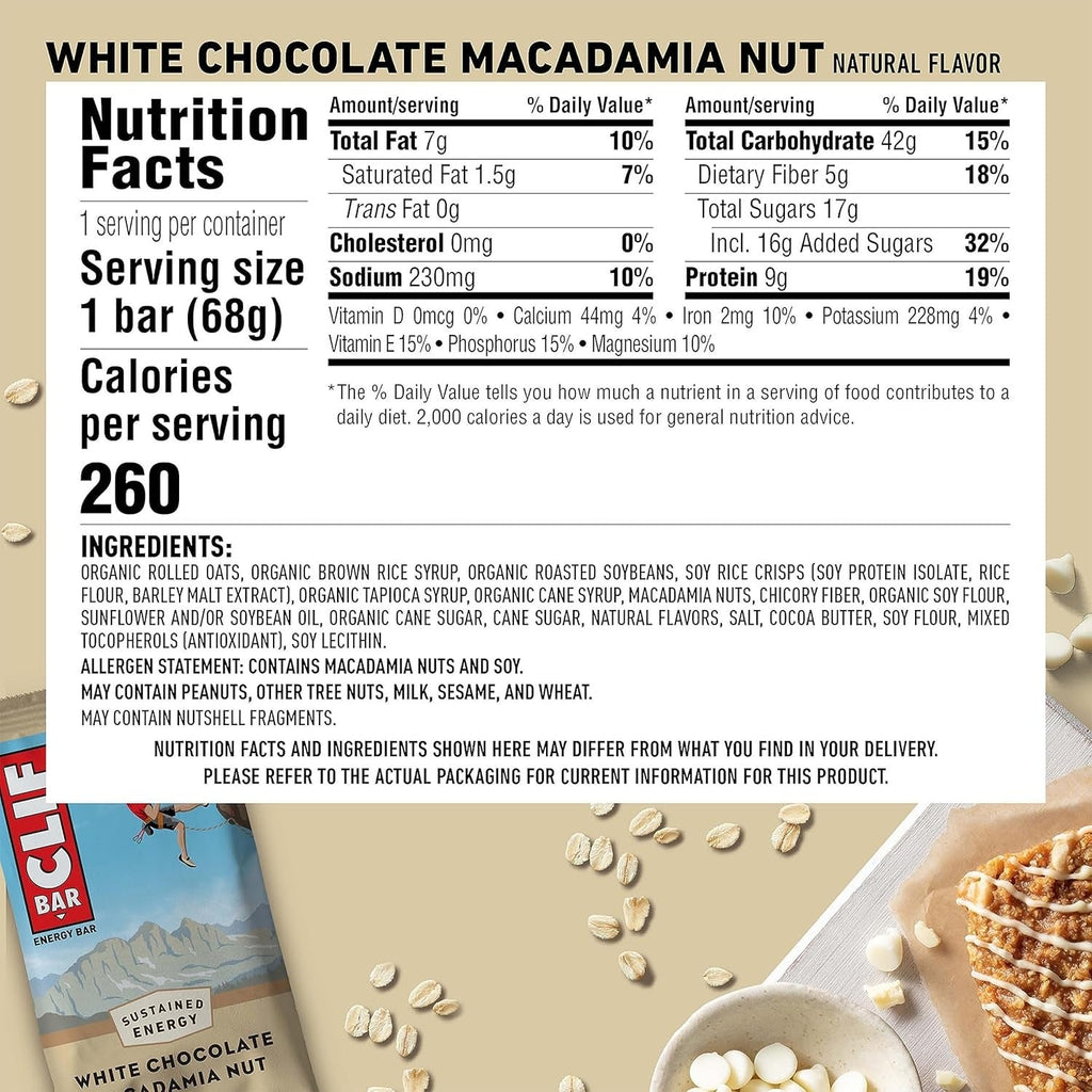 White Chocolate Macadamia Nut Bars (5 CT)