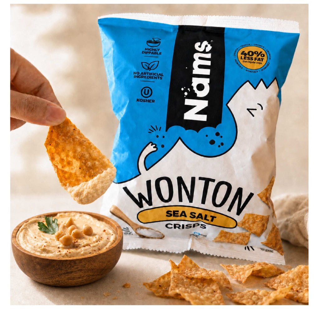 Sea Salt Flavored Wonton Crisps Snack