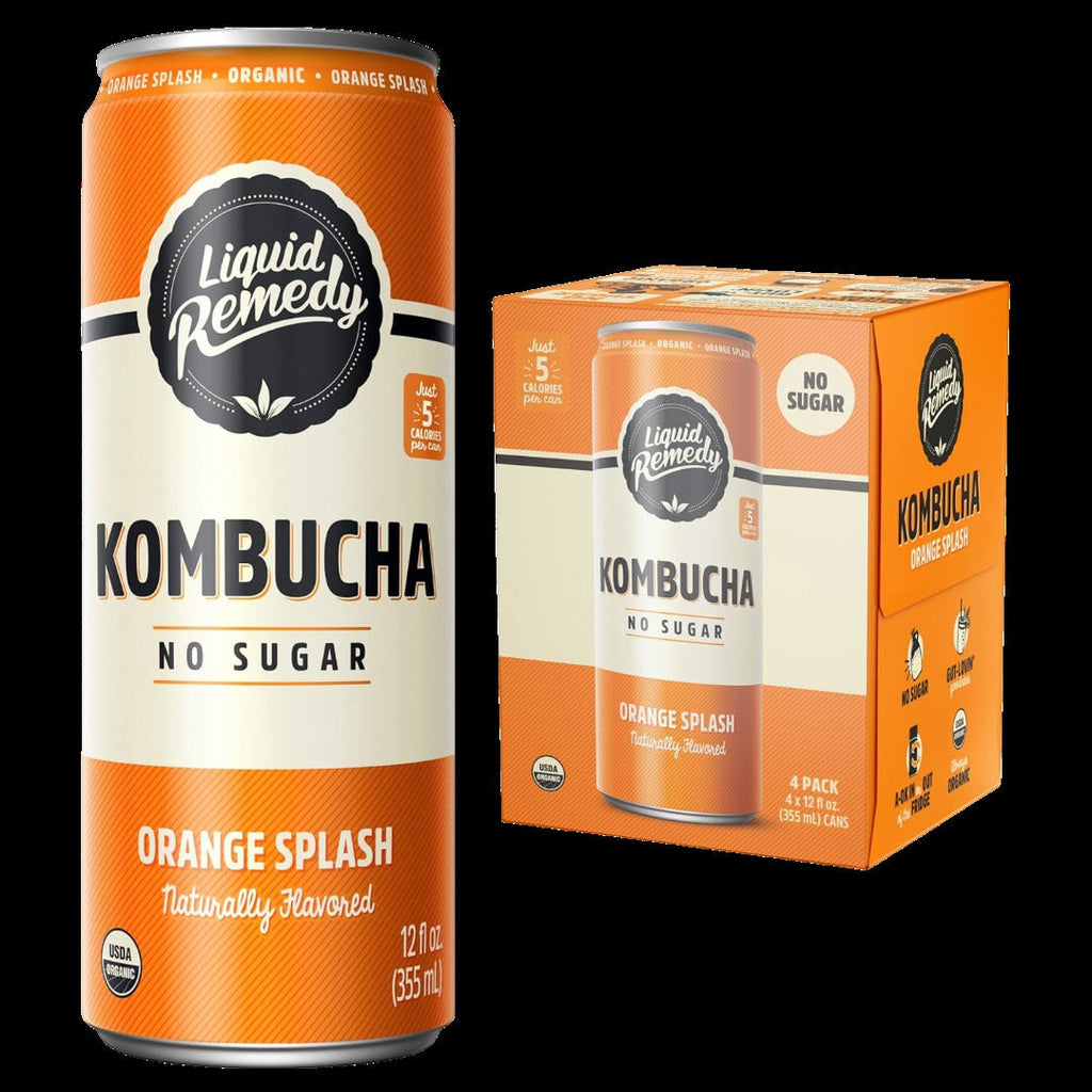 Organic Orange Splash Kombucha (4 Pack)