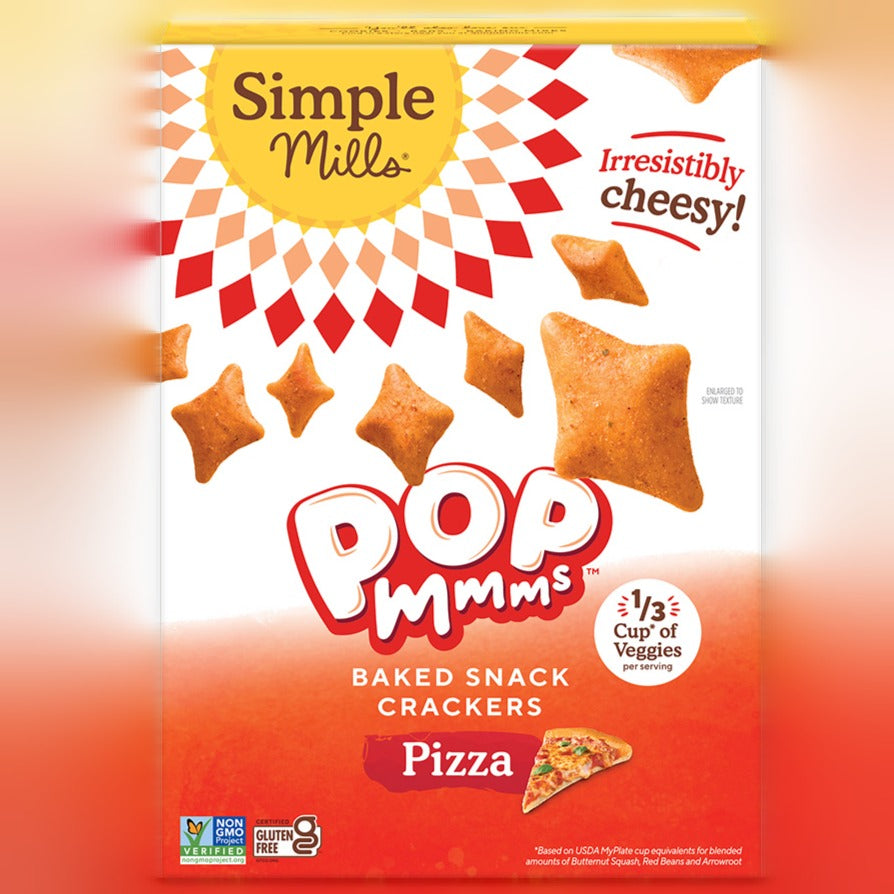 Pop Mmms Pizza Baked Snack Crackers