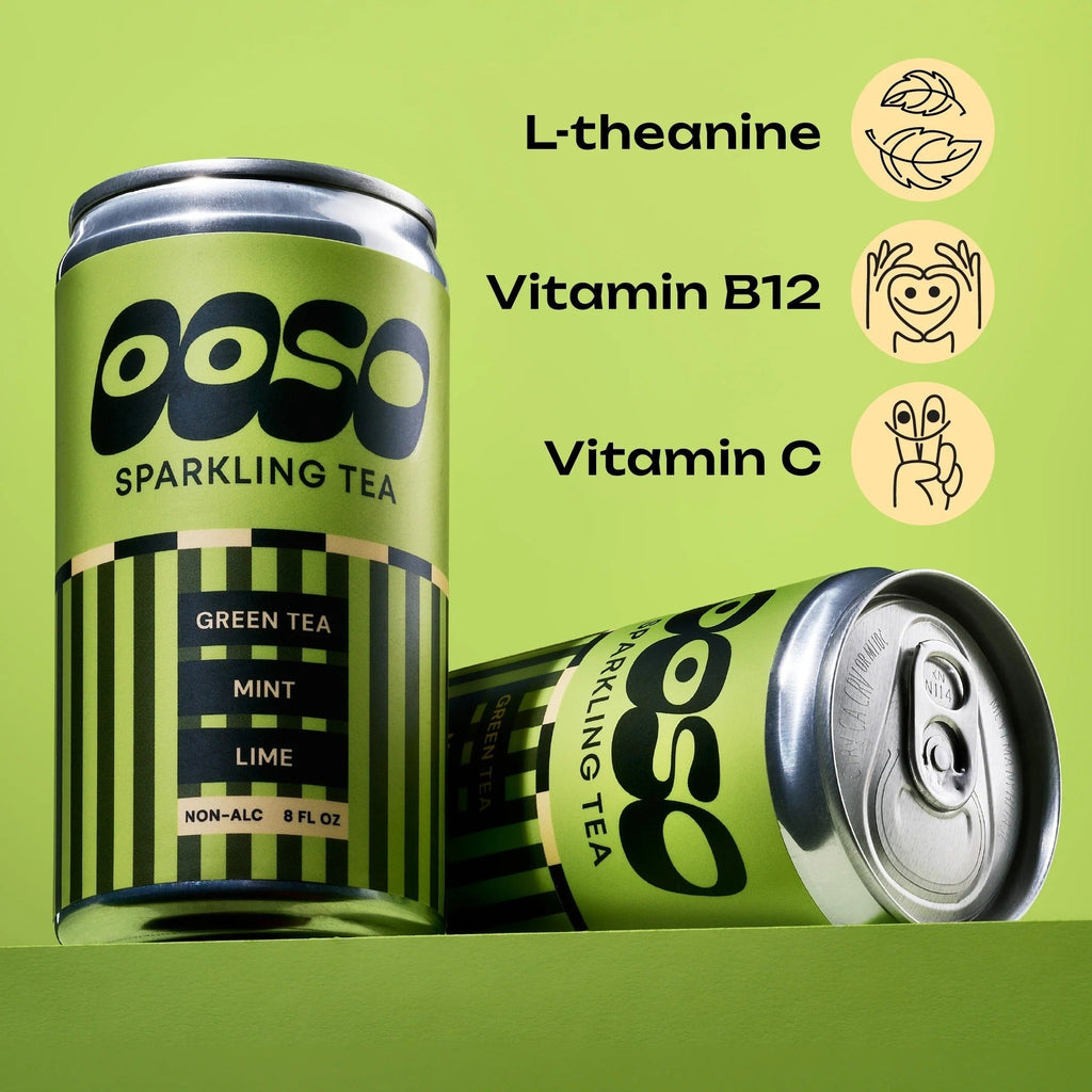 Green Tea Mint Lime Sparkling Tea (4 Pack)