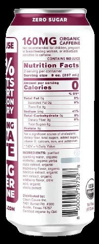 Berry Mint Sparkling Yerba Mate Tea