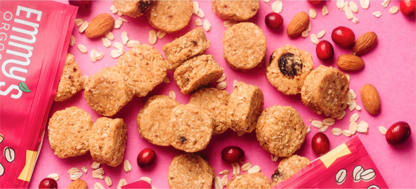 Organic Almond Cranberry Trail Cookies