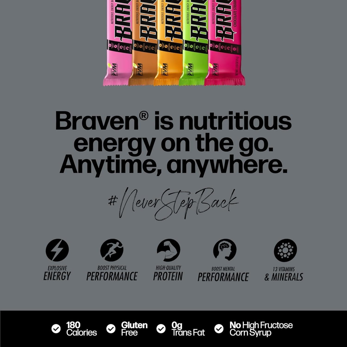 Nutritious Energy Bar On The Go Variety Pack (10 Pack)