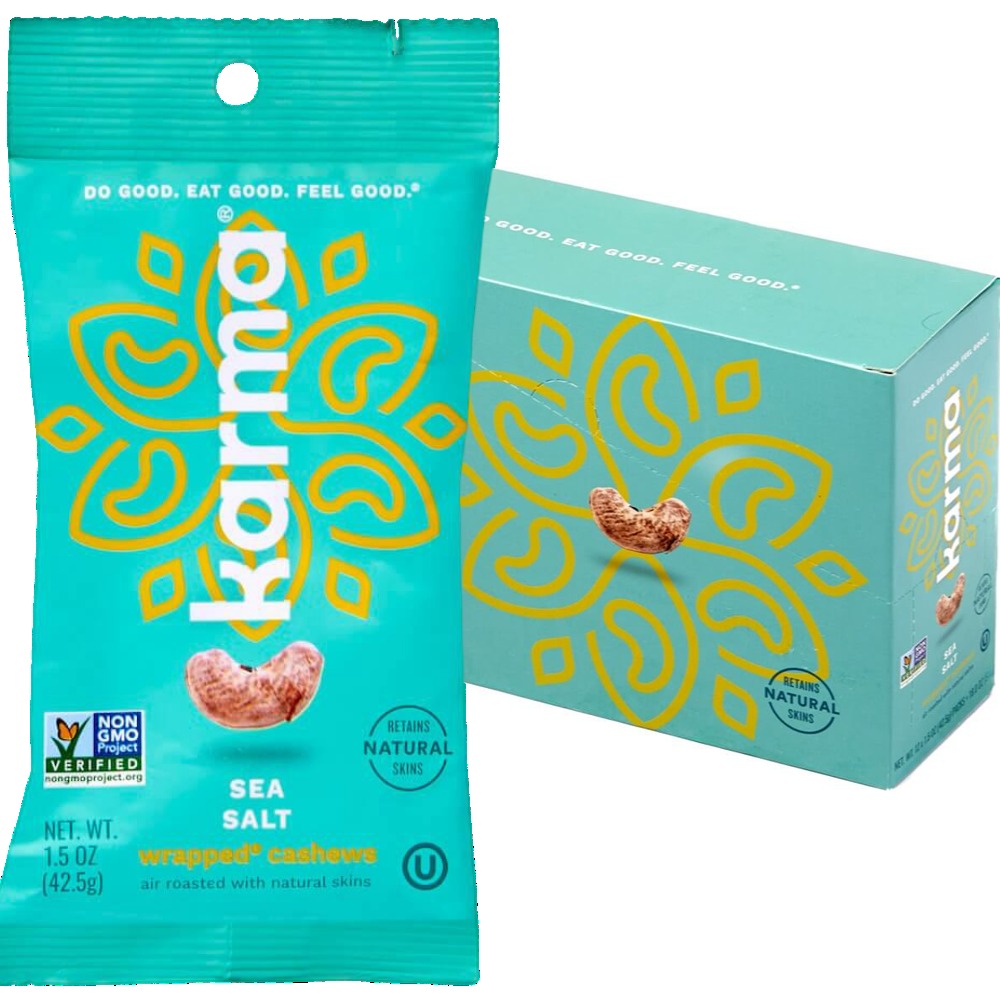 Sea Salt Wrapped Cashews (12 CT)