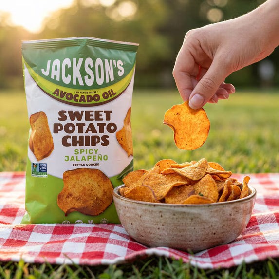 Avocado Oil Spicy Jalapeno Sweet Potato Chips