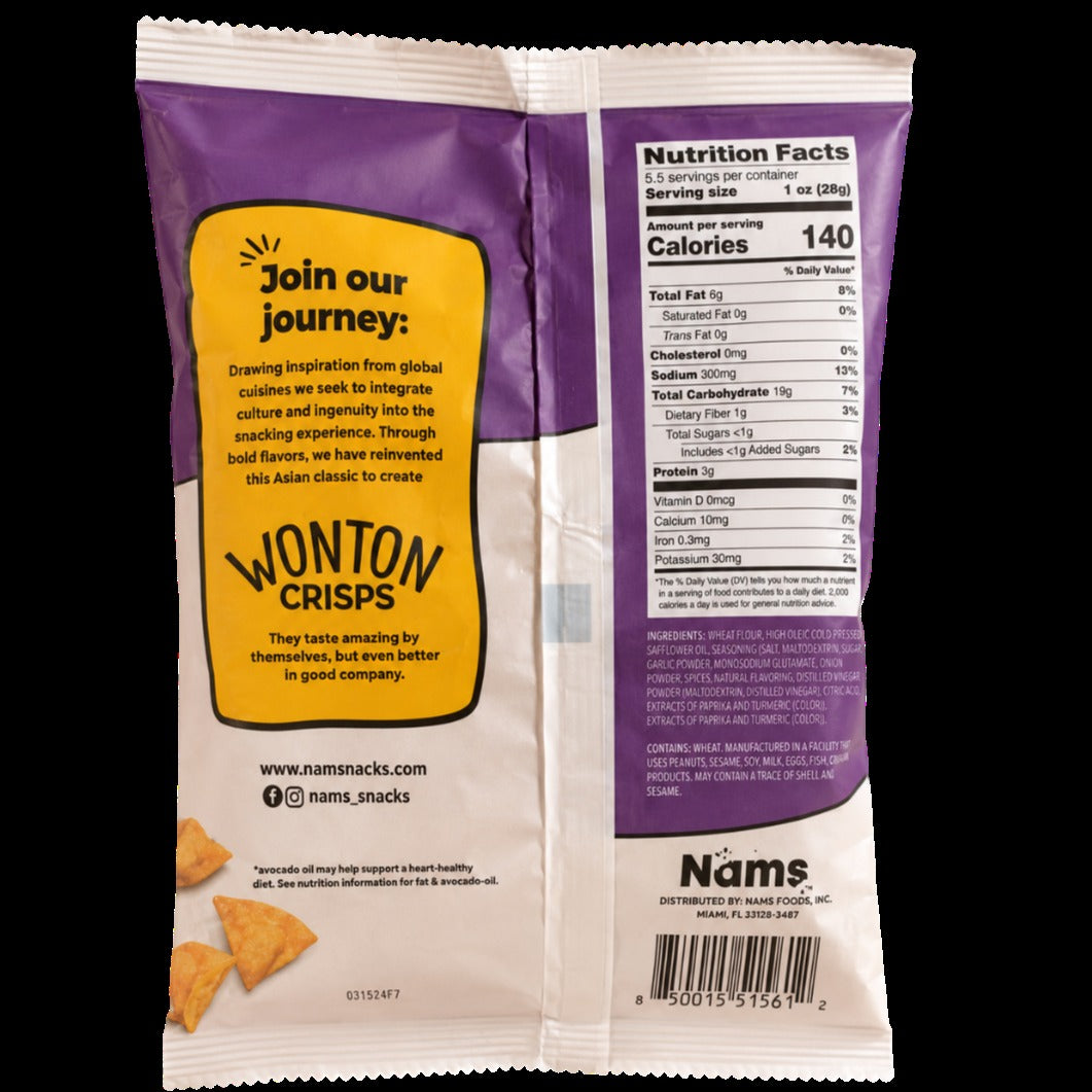 Kung Pao Flavored Wonton Crisps Snack
