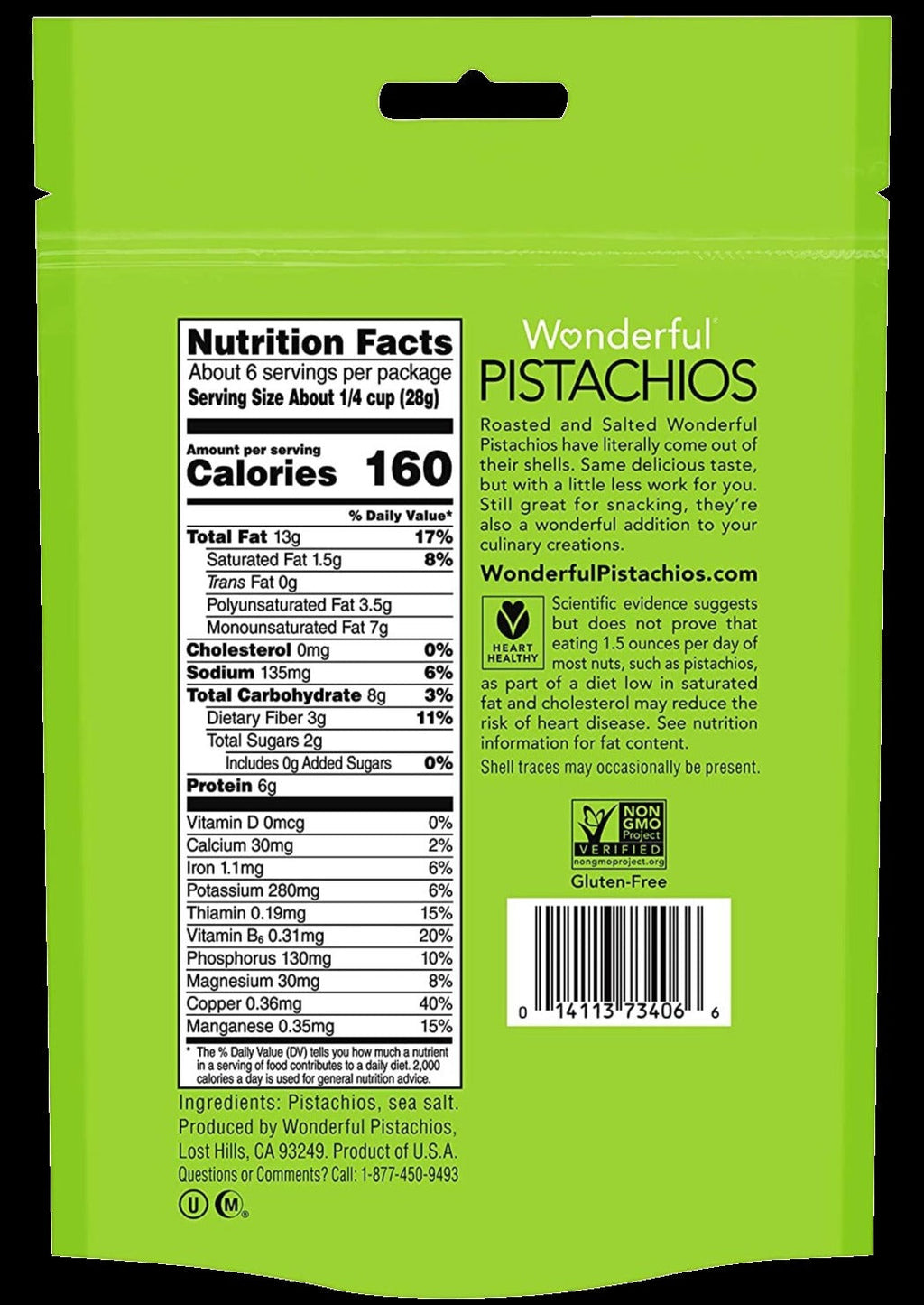 Roasted & Salted Shelled Pistachios