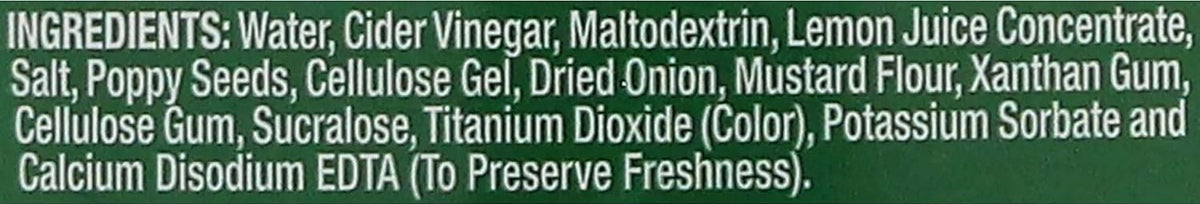 Gluten-Free Poppyseed Dressing