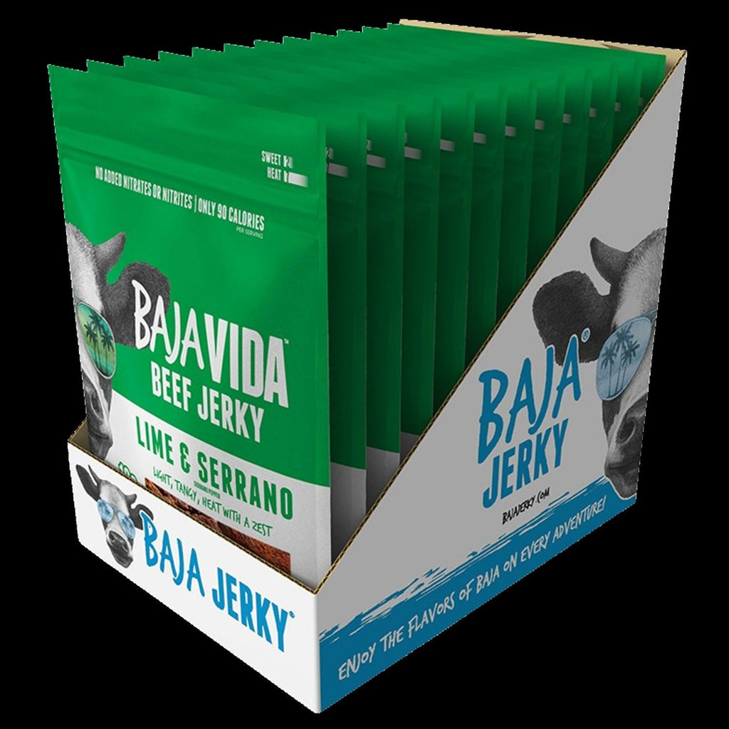 Lime & Serrano Pepper Beef Jerky (12 Pack)