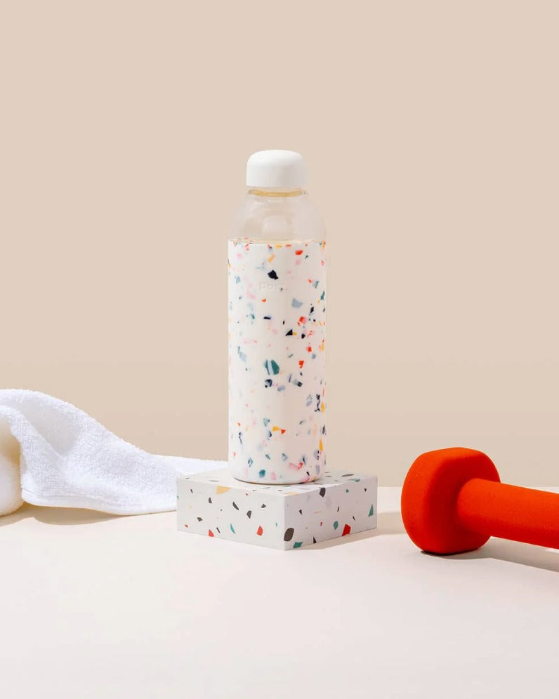 20oz Water Bottle - Terrazzo Cream