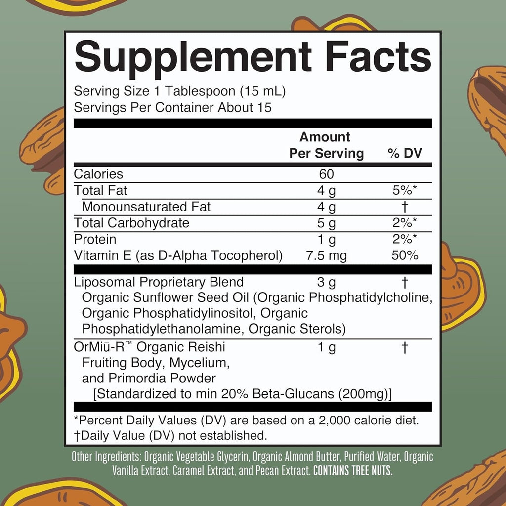 Reishi Mushroom Liposomal - Candied Pecan