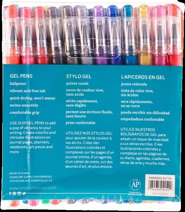 Gel Pen Set (36 Pack)