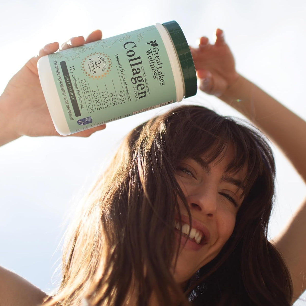 Sustainable Marine Collagen Peptides for Skin, Hair, Nails, Joints & Digestion - Unflavored