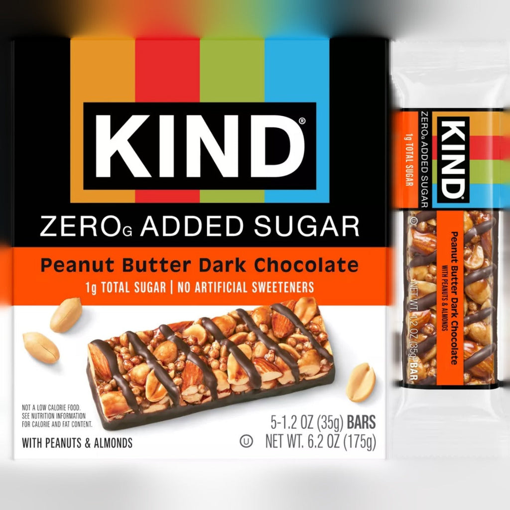 Zero Added Sugar Peanut Butter Dark Chocolate Bars (5 CT)