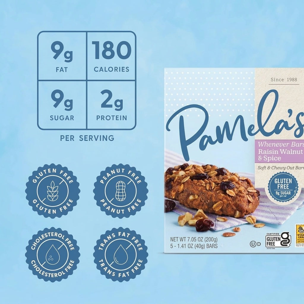 Oat Raisin Walnut Spice Bars (5 CT)