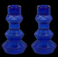 Cobalt Tapered Candle Holders (Set of 2)