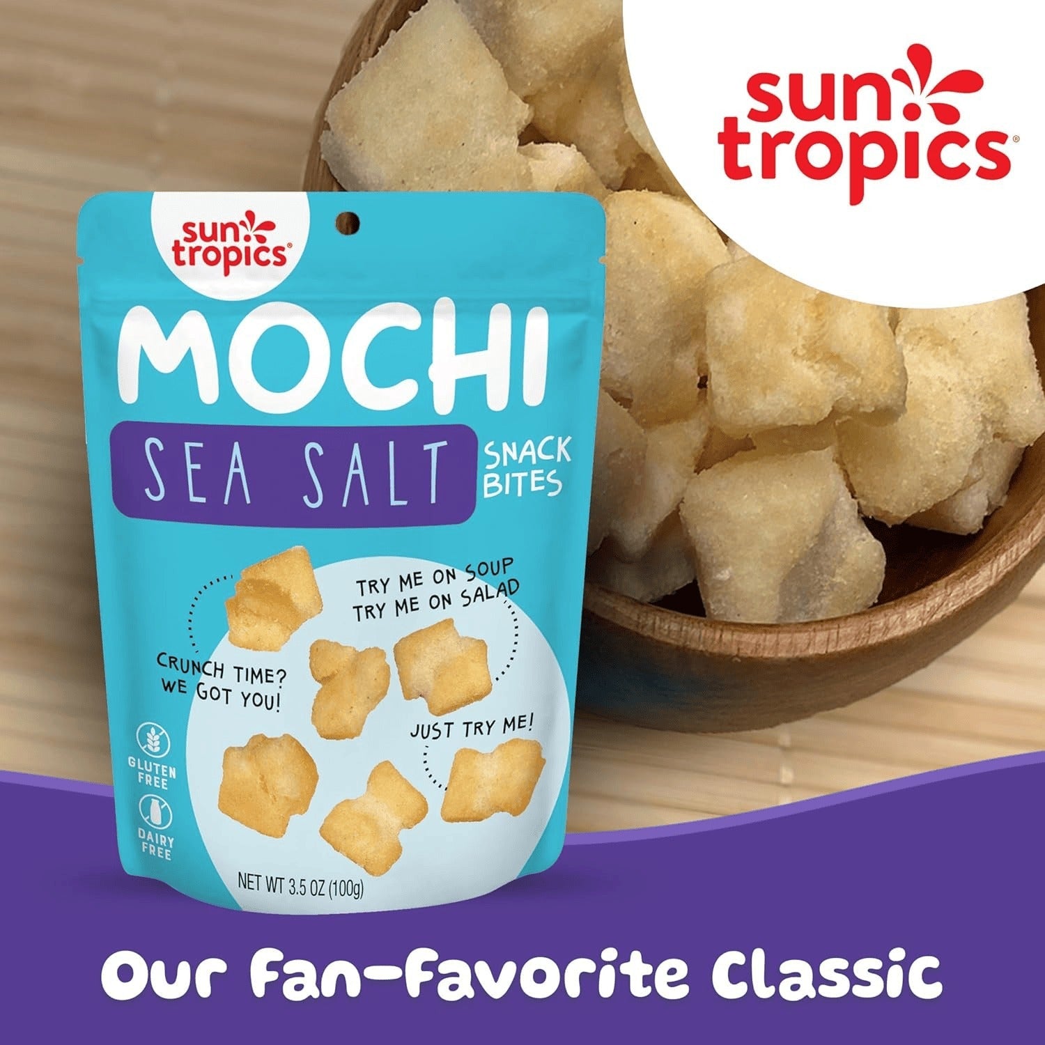 Mochi Snack Bites - Sea Salt