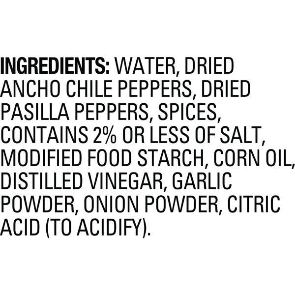 MILD Ancho & Pasilla Pepper Paste