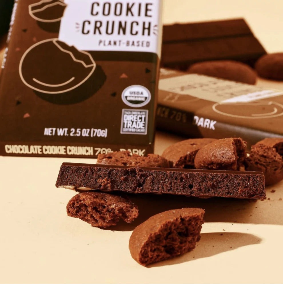 Organic Chocolate Cookie Crunch Dark Chocolate Bar (10 CT)