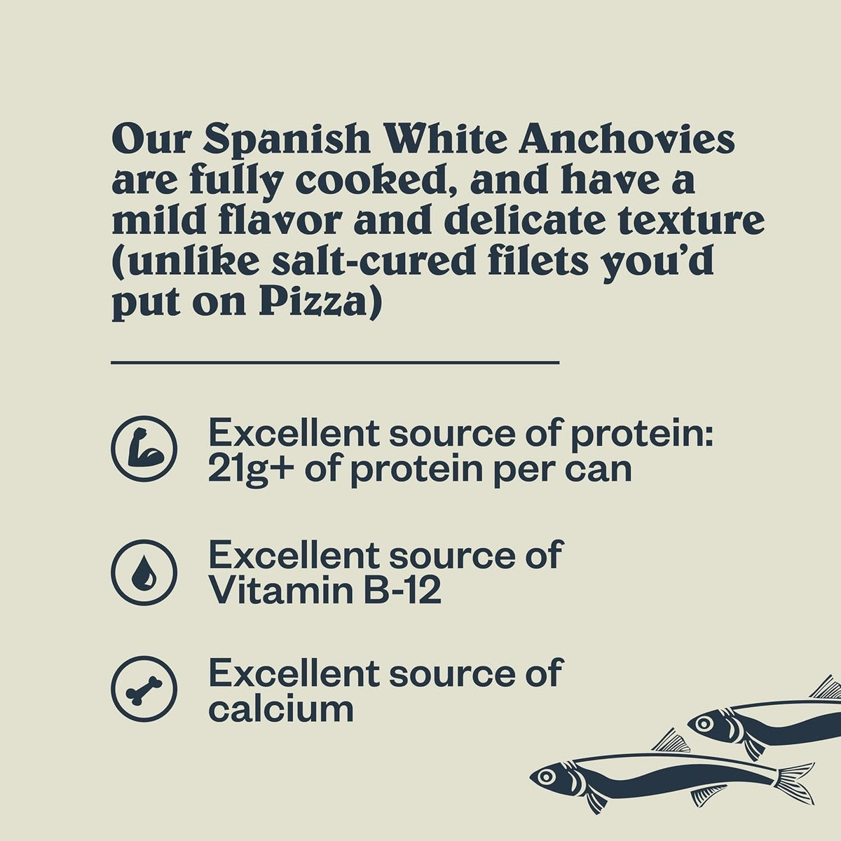 Roasted Garlic Spanish White Anchovies with Organic Olive Oil