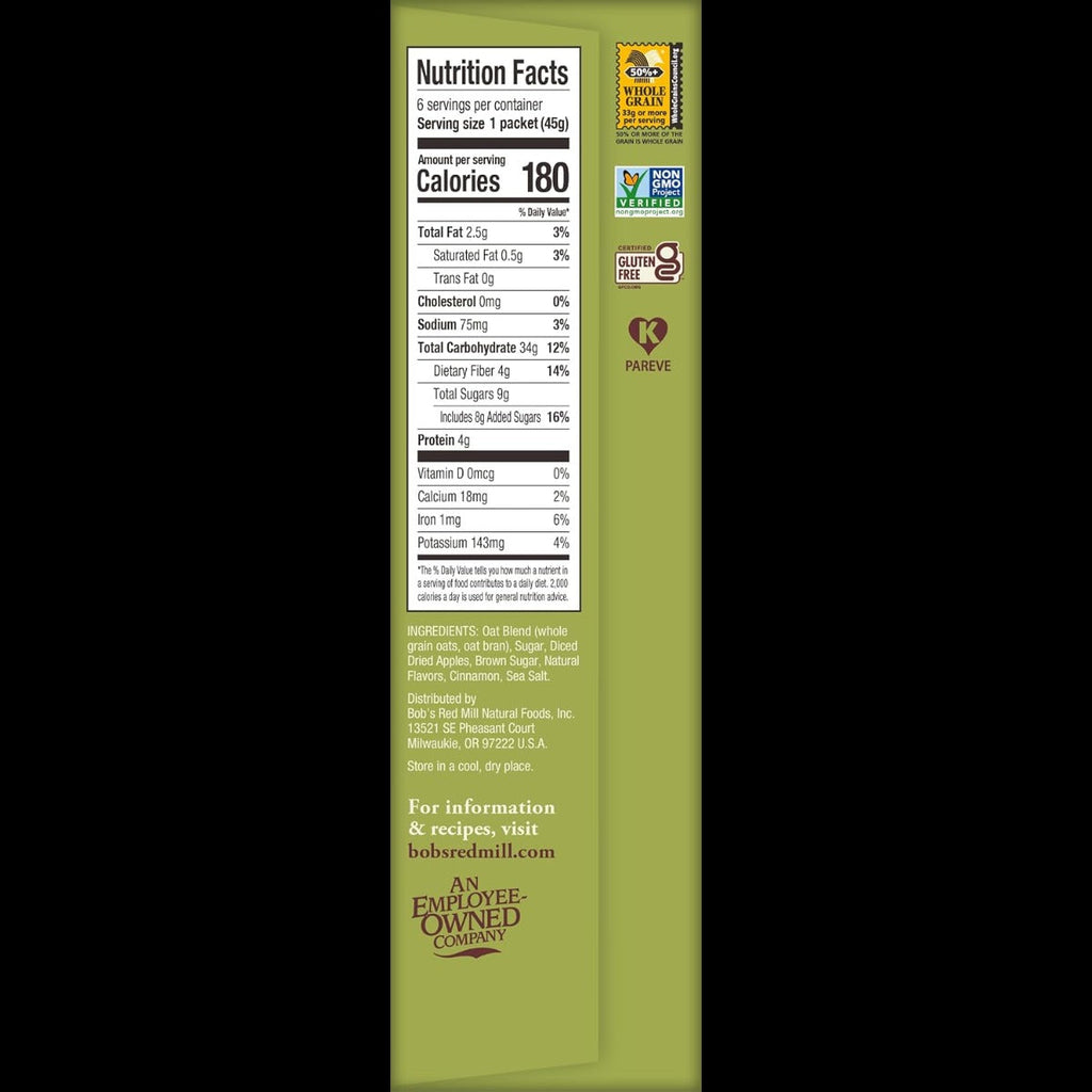 Apple Cinnamon Instant Oatmeal (4 CT)