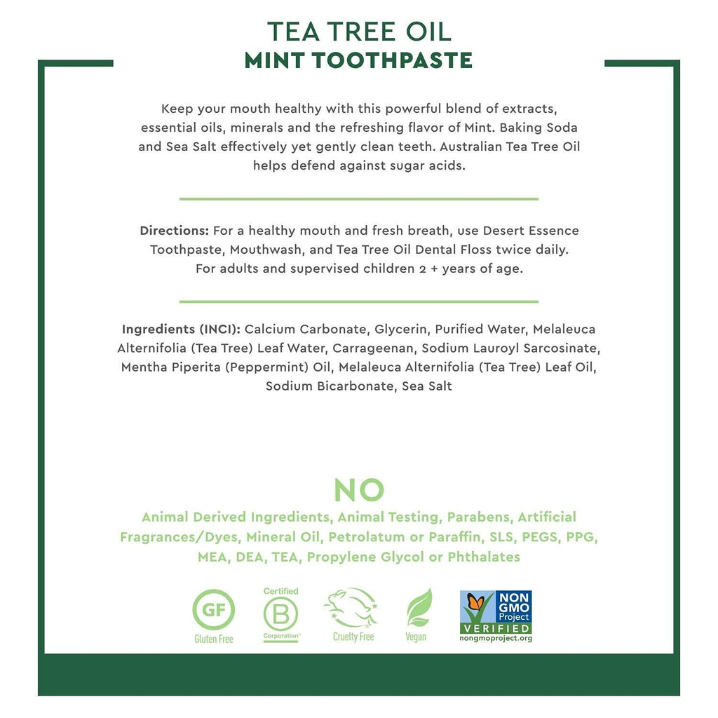 Tea Tree Oil Mint Toothpaste
