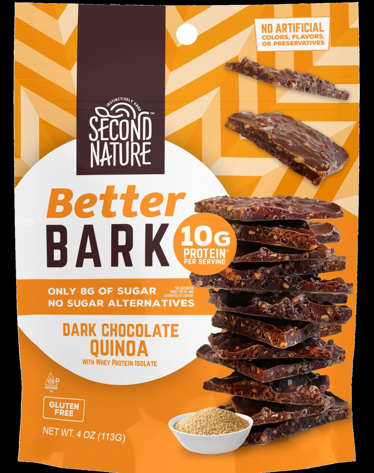 Better Bark Dark Chocolate Quinoa Bar