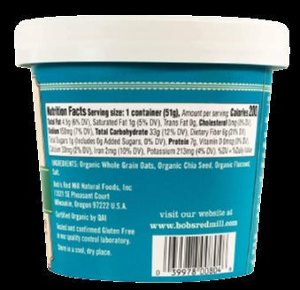 Organic Gluten Free Classic Oatmeal With Flax & Chia