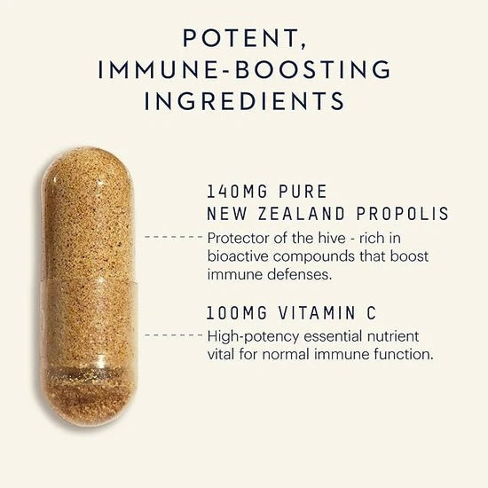 Pro Vitality Propolis Capsules With Vitamin C (90 CT)