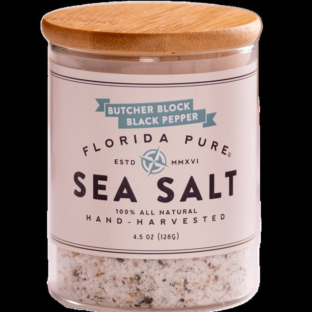 Black Pepper Infused Sea Salt