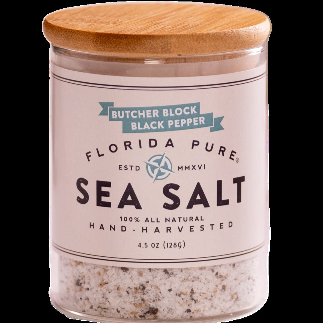 Black Pepper Infused Sea Salt