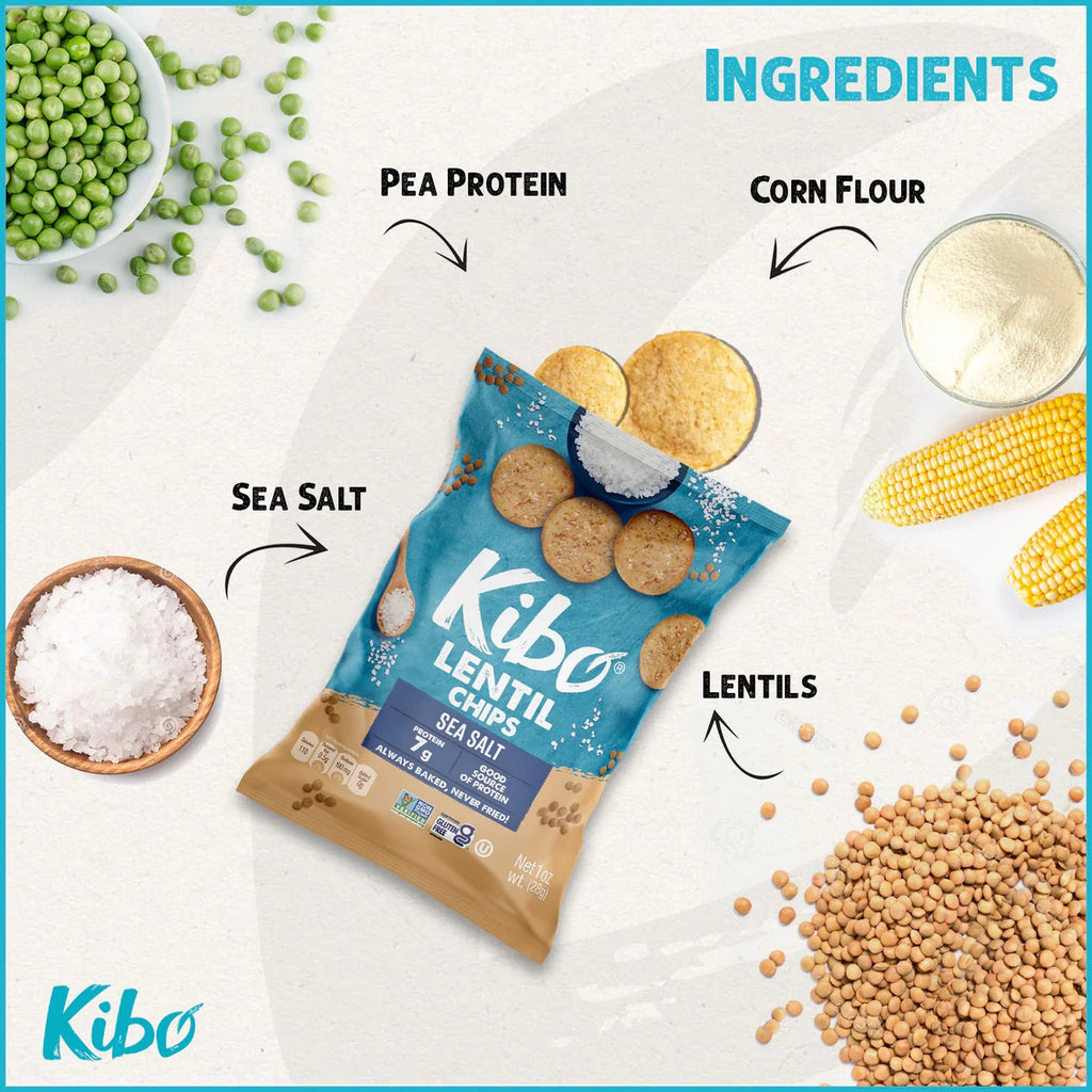 Lentil Chips with Sea Salt (6 Pack)