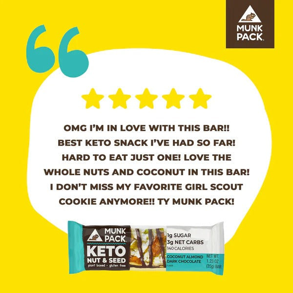 Nut & Seed Coconut Almond Dark Chocolate Bar (12 Pack)
