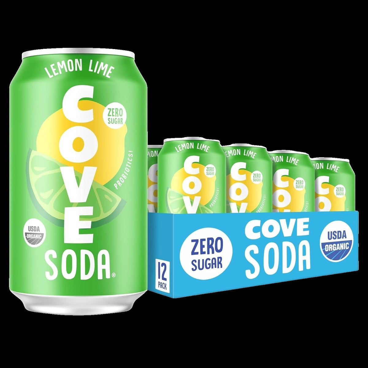 Probiotic Lemon-Lime Soda (12 Pack)