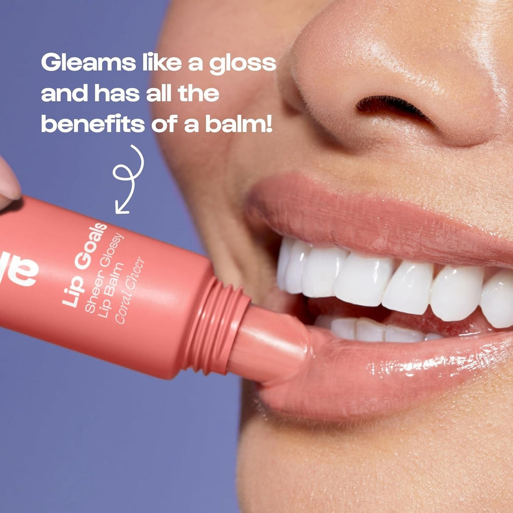 Lip Goals Glossy Balm- Coral Cheer