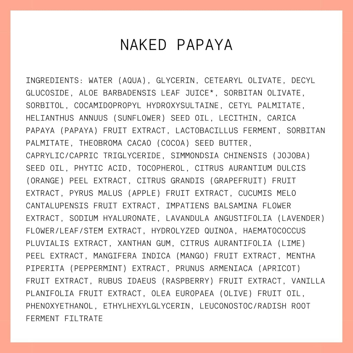 Naked Papaya Gentle Enzyme Milky Cleanser