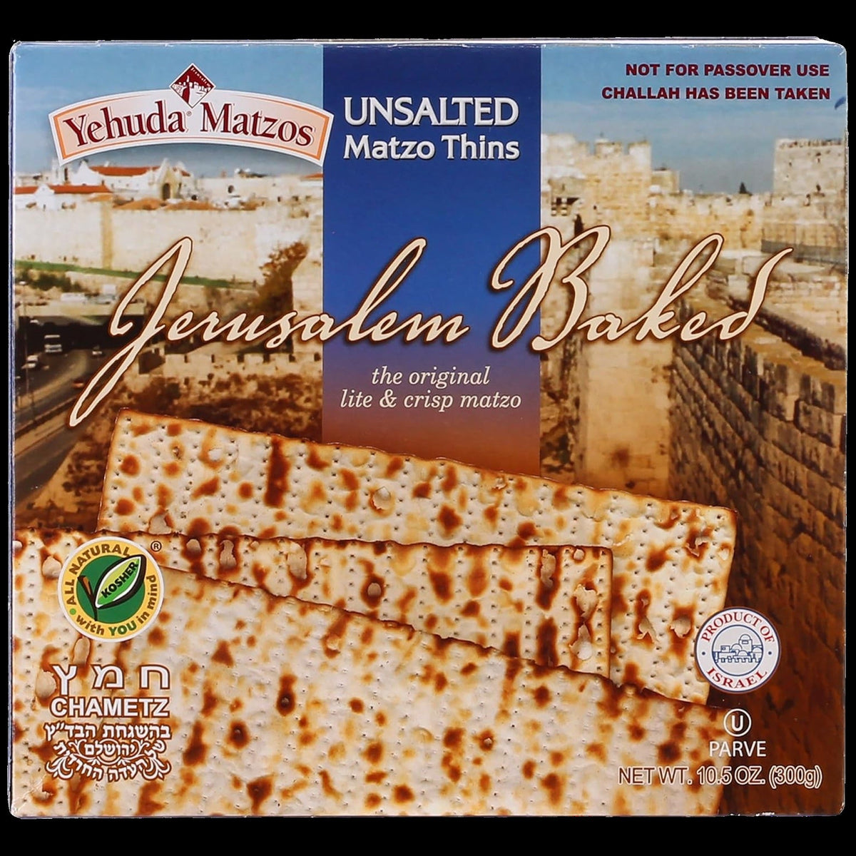 Jerusalem Baked Unsalted Daily Matzo Thins