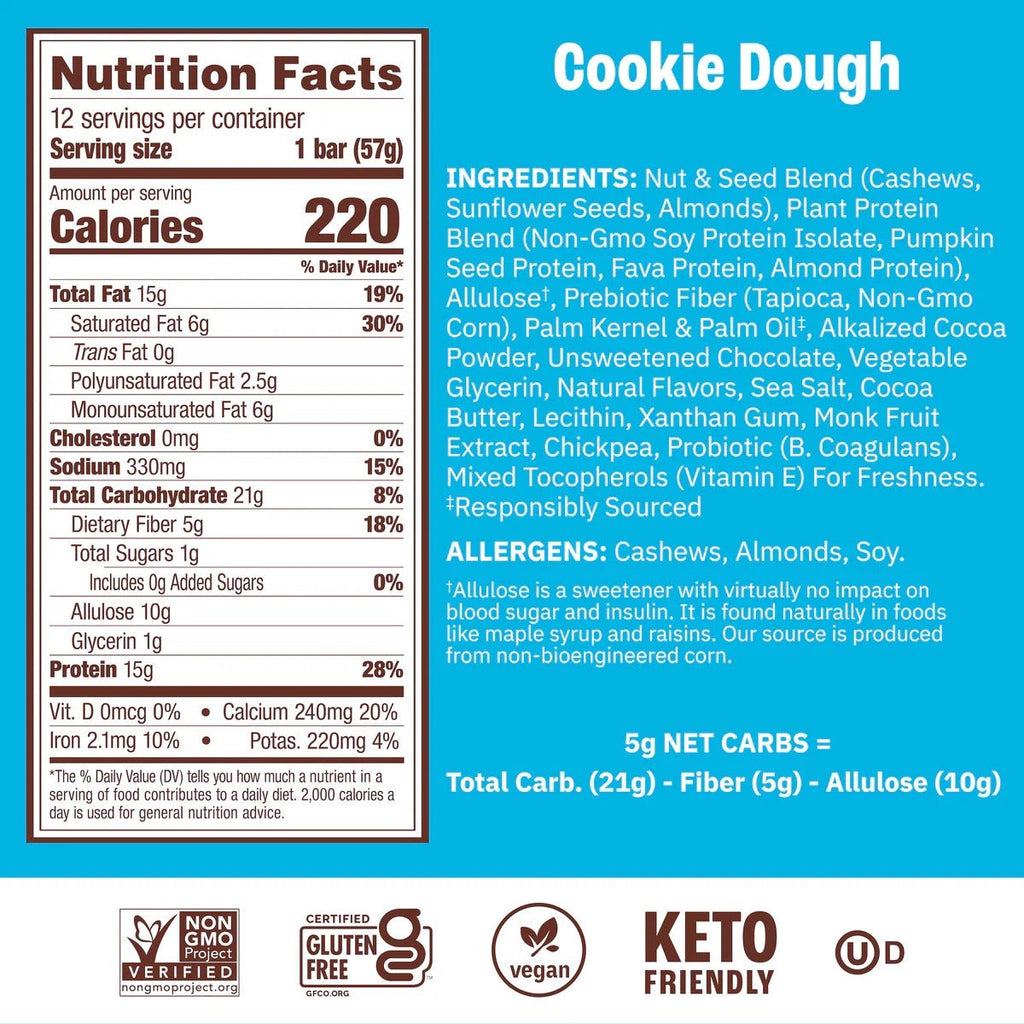 Cookie Dough Probiotic Protein Bars (4 CT)