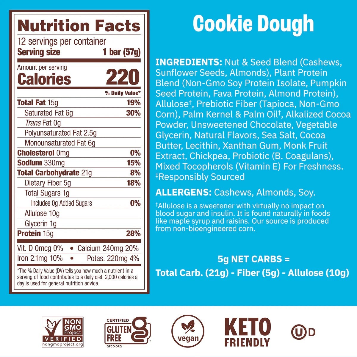 Cookie Dough Probiotic Protein Bars (4 CT)