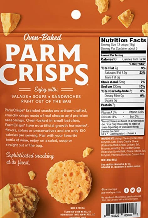 Snack Pack Cheddar Parmesan Crisps