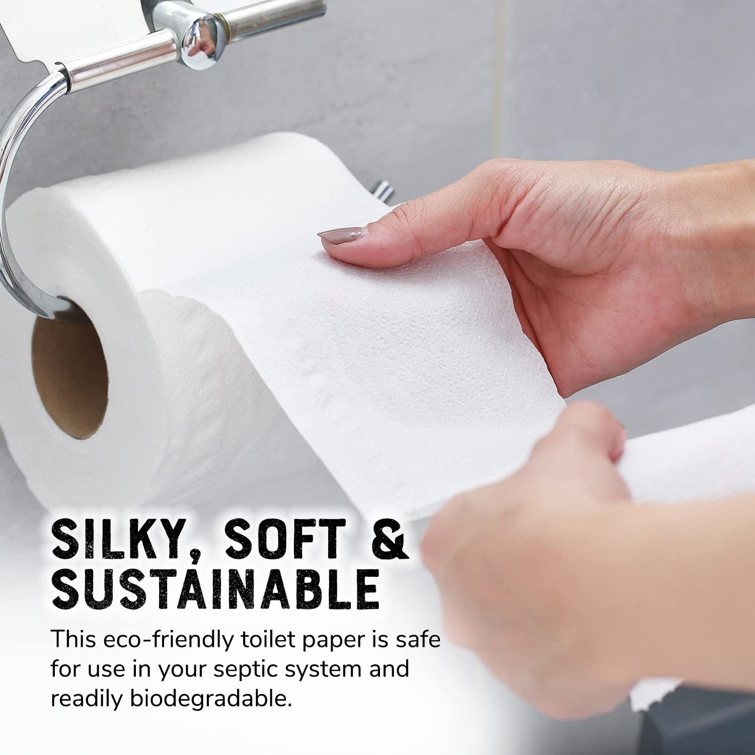 100% Bamboo & Sugarcane Bath Tissue 300 Sheets 2 Ply (4 CT)