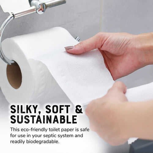 100% Bamboo & Sugarcane Bath Tissue 300 Sheets 2 Ply (4 CT)