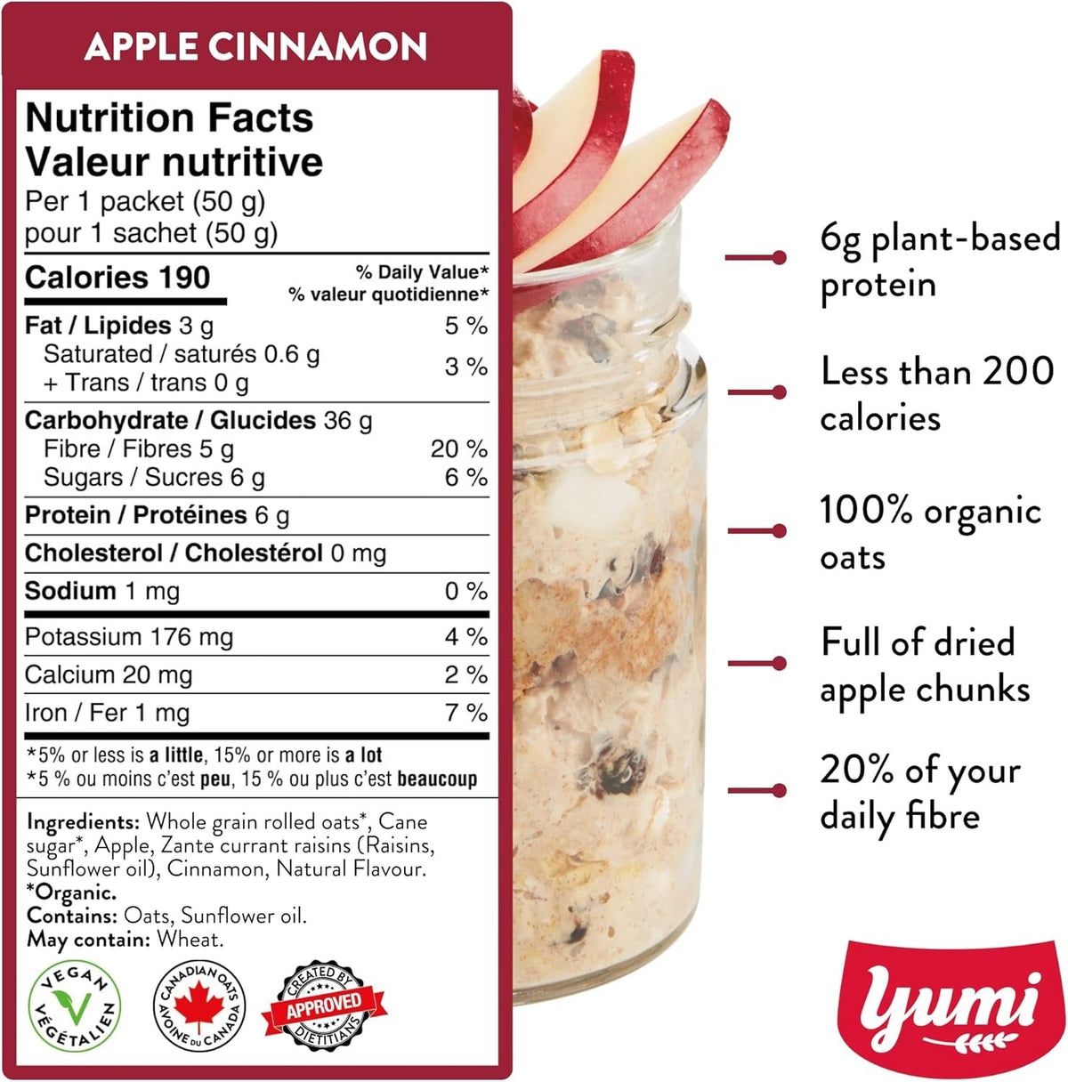 Apple Cinnamon Overnight Oats