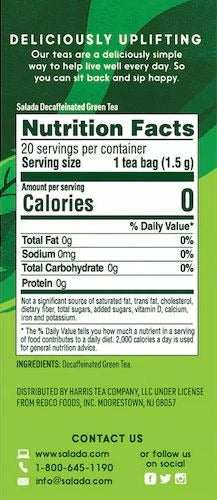 Classic Decaf Green Tea Bags