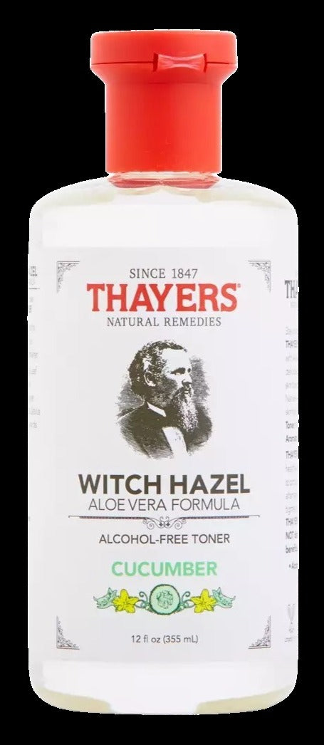 Witch Hazel Facial Toner With Aloe Vera Formula Alcohol-Free Cucumber