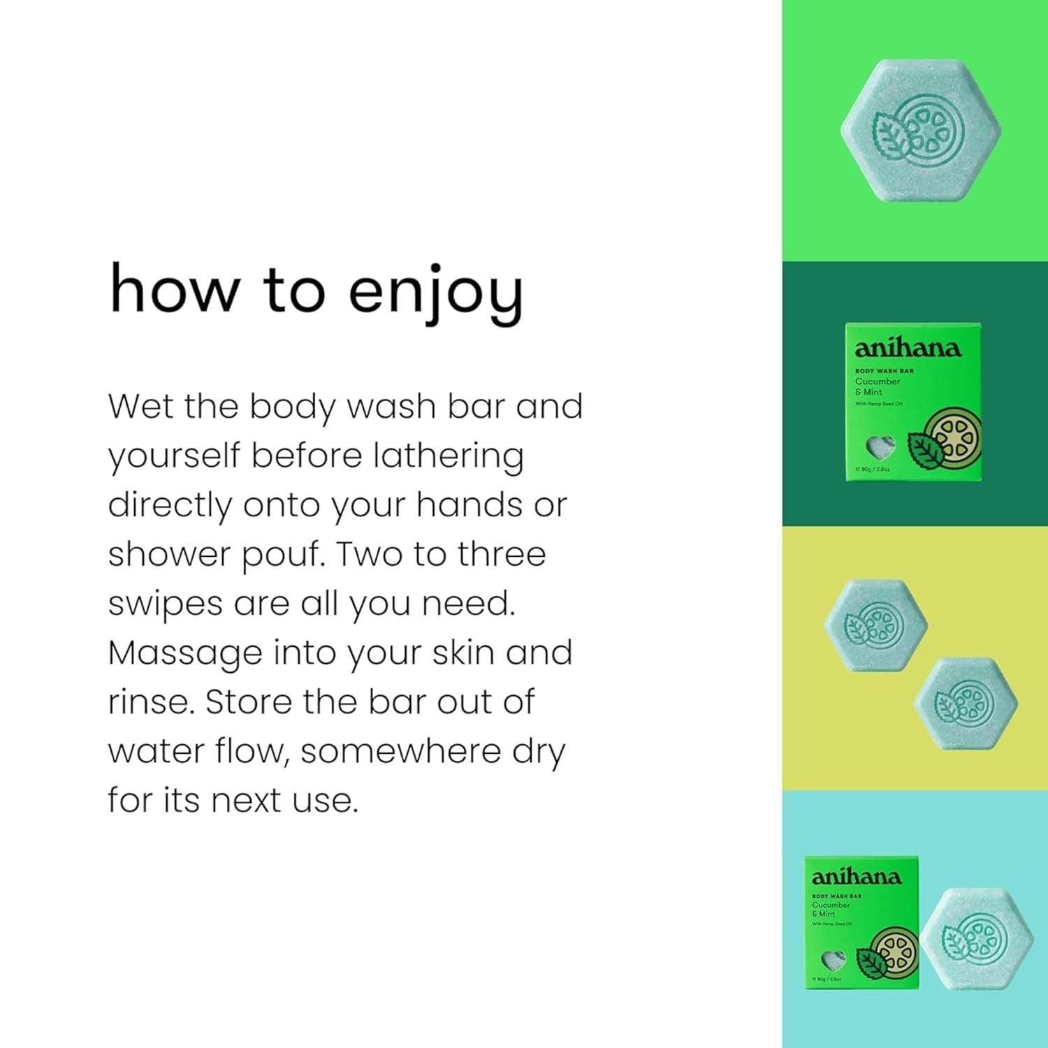 Cucumber and Mint Body Wash Bar